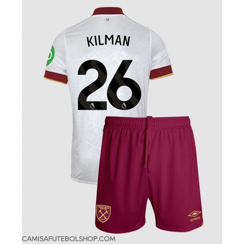 Camisa de time de futebol West Ham United Max Kilman #26 Replicas 3º Equipamento Infantil 2024-25 Manga Curta (+ Calças curtas)